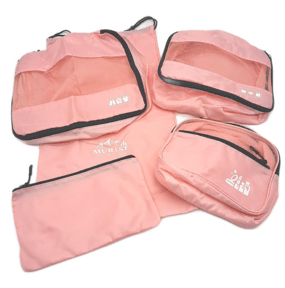 Koffer Organizer 8 Stück Packing Cubes Packwürfel für Urlaub Reisen Aufbewahrung Set