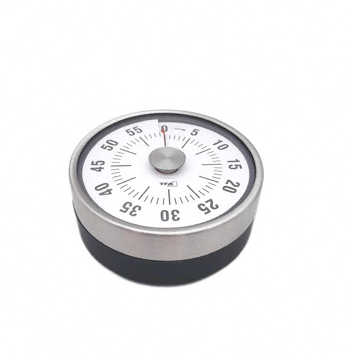 TFA Kitchen Timer Puck Anthrazit mechanischer Küchen Timer Zeitschaltuhr Zubehör