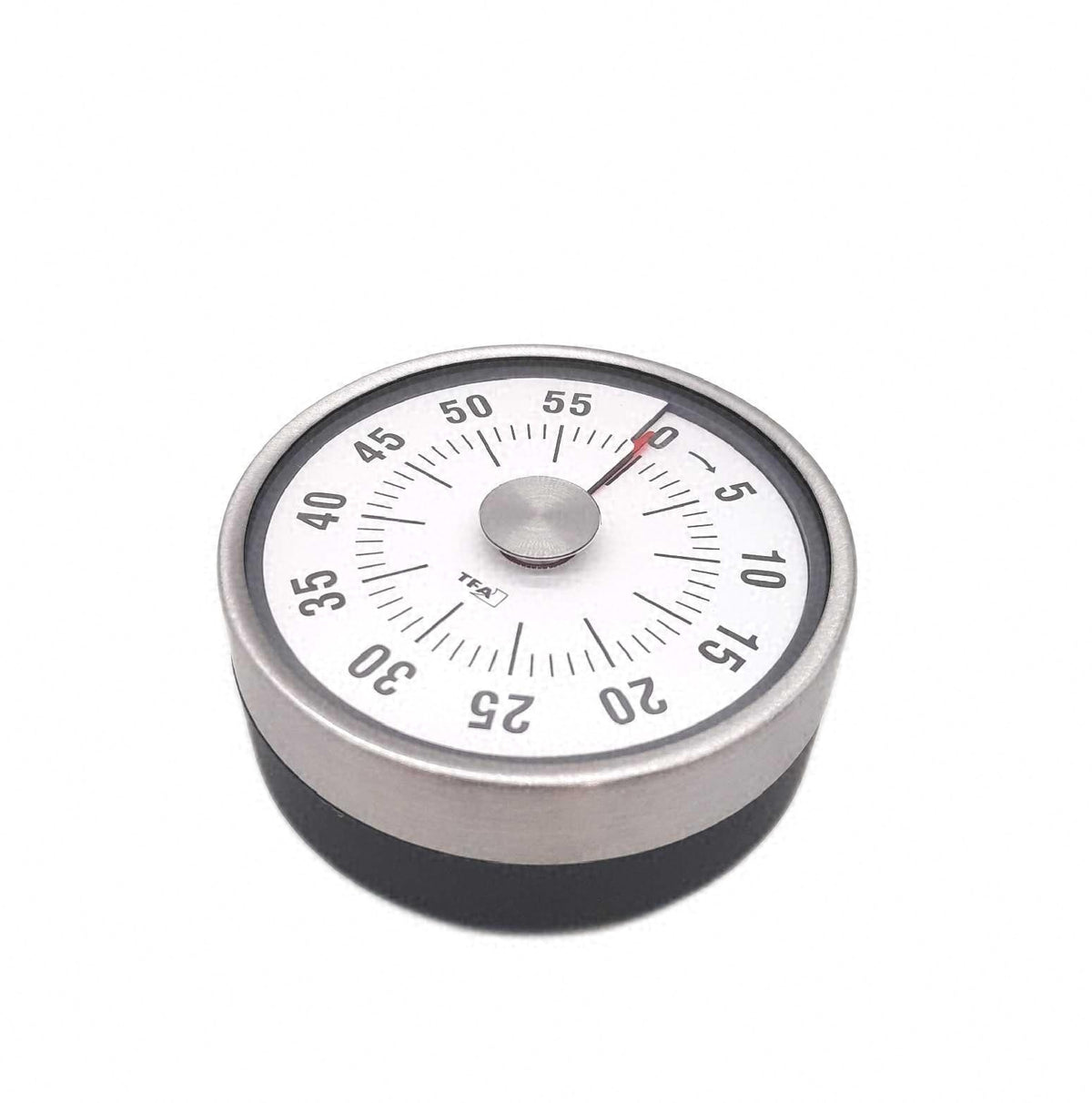 TFA Kitchen Timer Puck Anthrazit mechanischer Küchen Timer Zeitschaltuhr Zubehör