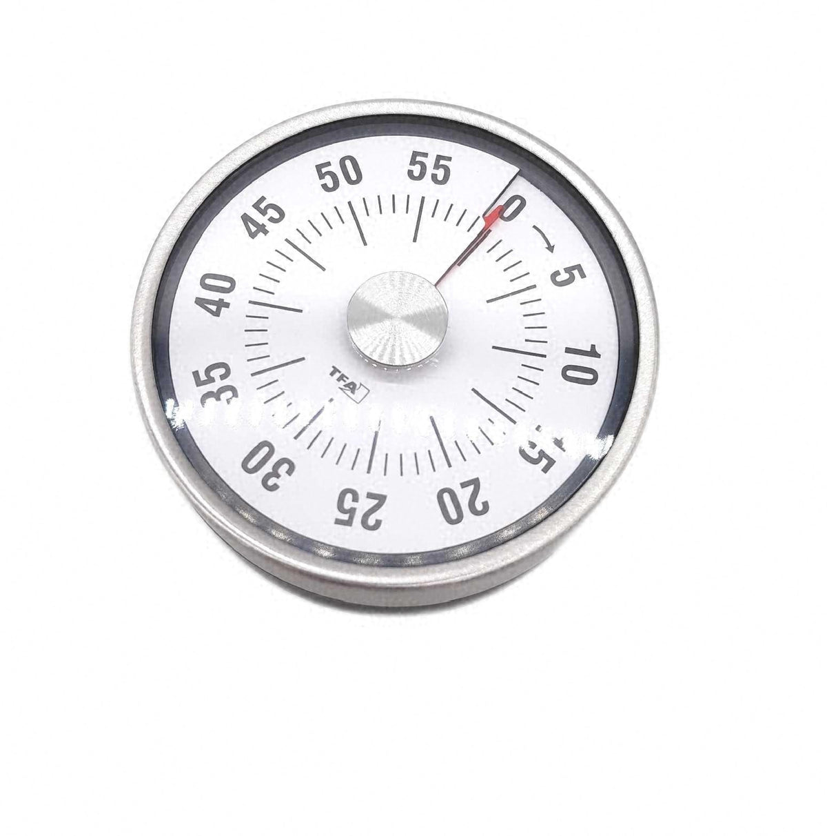 TFA Kitchen Timer Puck Anthrazit mechanischer Küchen Timer Zeitschaltuhr Zubehör
