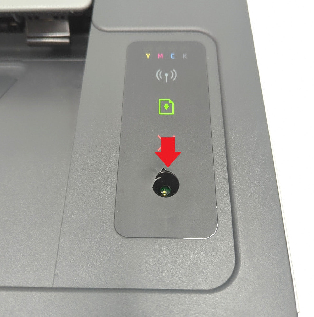 HP Color Laser 150nw Farb Laserdrucker USB LAN WLAN Weiß Knopf fehlt Funktion OK