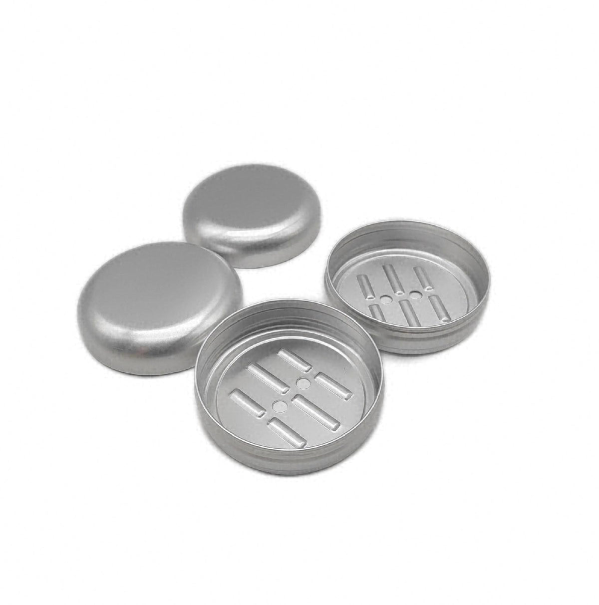 Tenbrachian 2 STK Aluminium Seifendose Seifenschalen Reise Seifendosen Set langlebig leicht