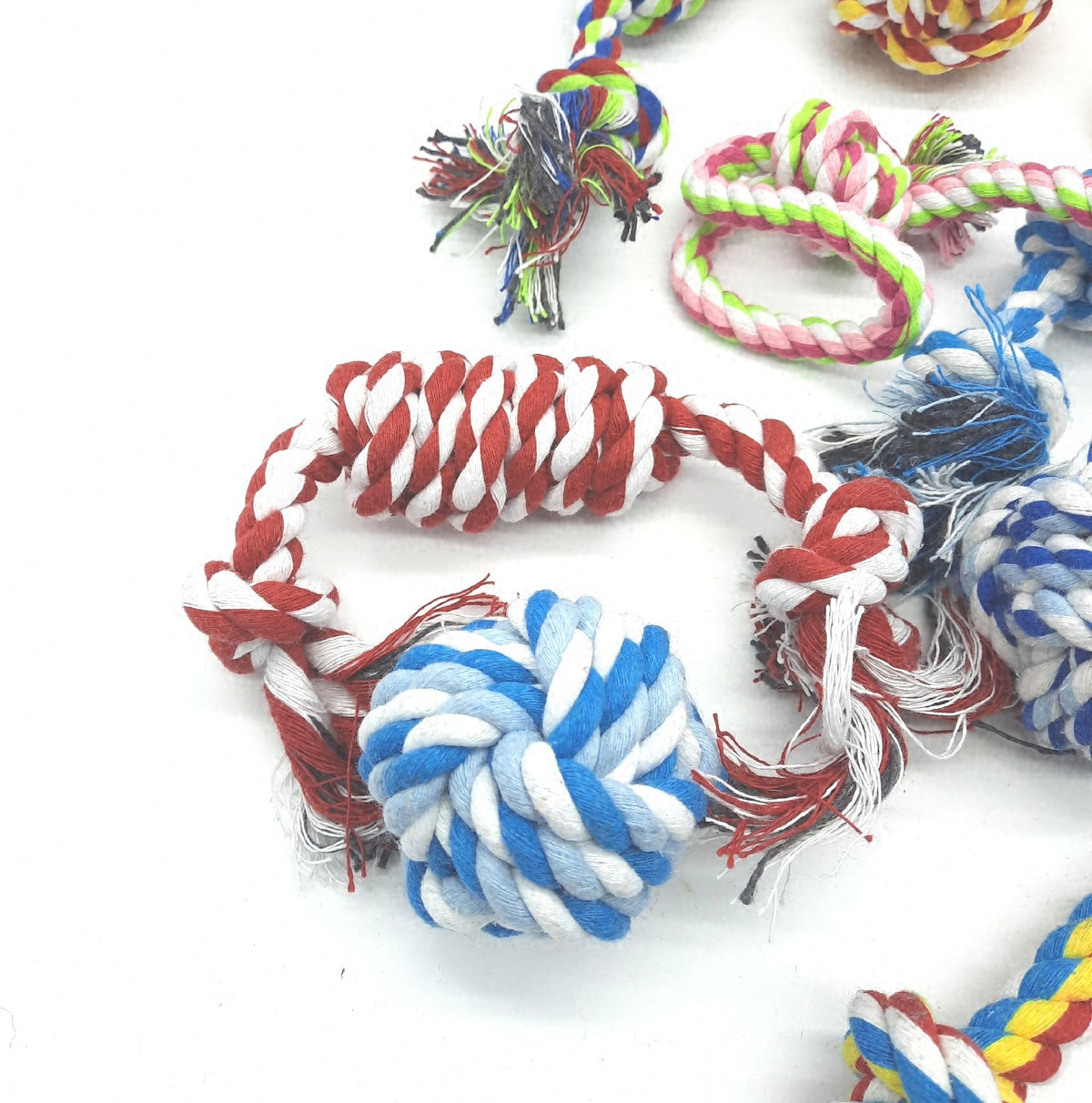 Koyukuk Seilspielzeug 15er Pack Welpen Spielzeug für kleine Hunde robust zum Kauen
