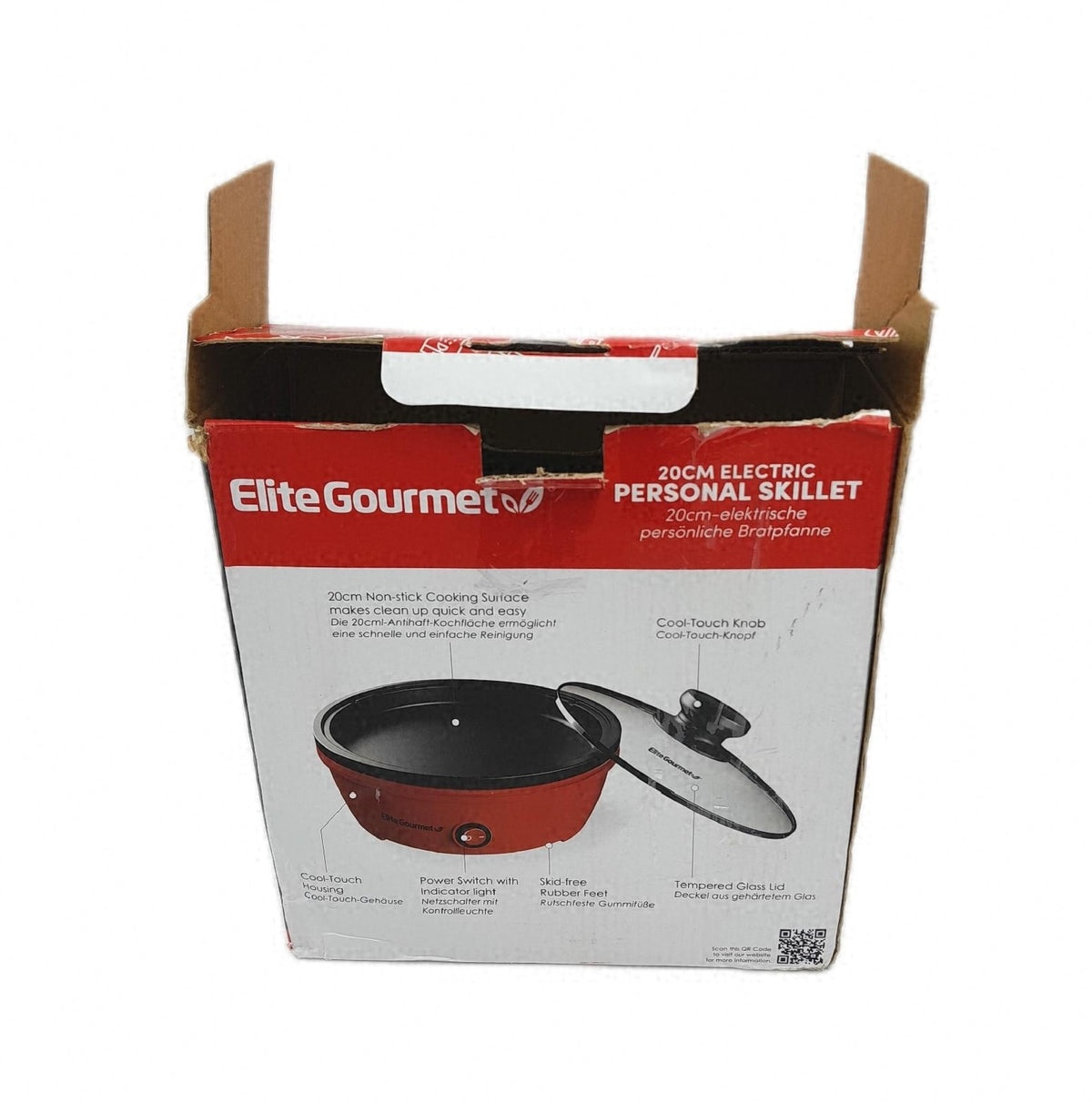 Elite Gourmet EGL6101 Persönliche Bratpfanne elektrisch schnelles Aufheizen compact leicht transportabel