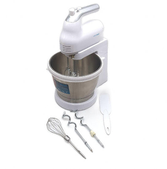 Cecotec Stand Mixer PowerTwist 500 Steel 500 W 5 Geschwindigkeiten Turbo 3 Zubehör 35 L Edelstahl Schüssel