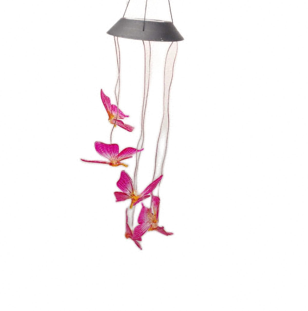 ENLACE Windspiel Solar Schmetterling LED Windspiele Farbwechsel Wasserdicht Garten Deko
