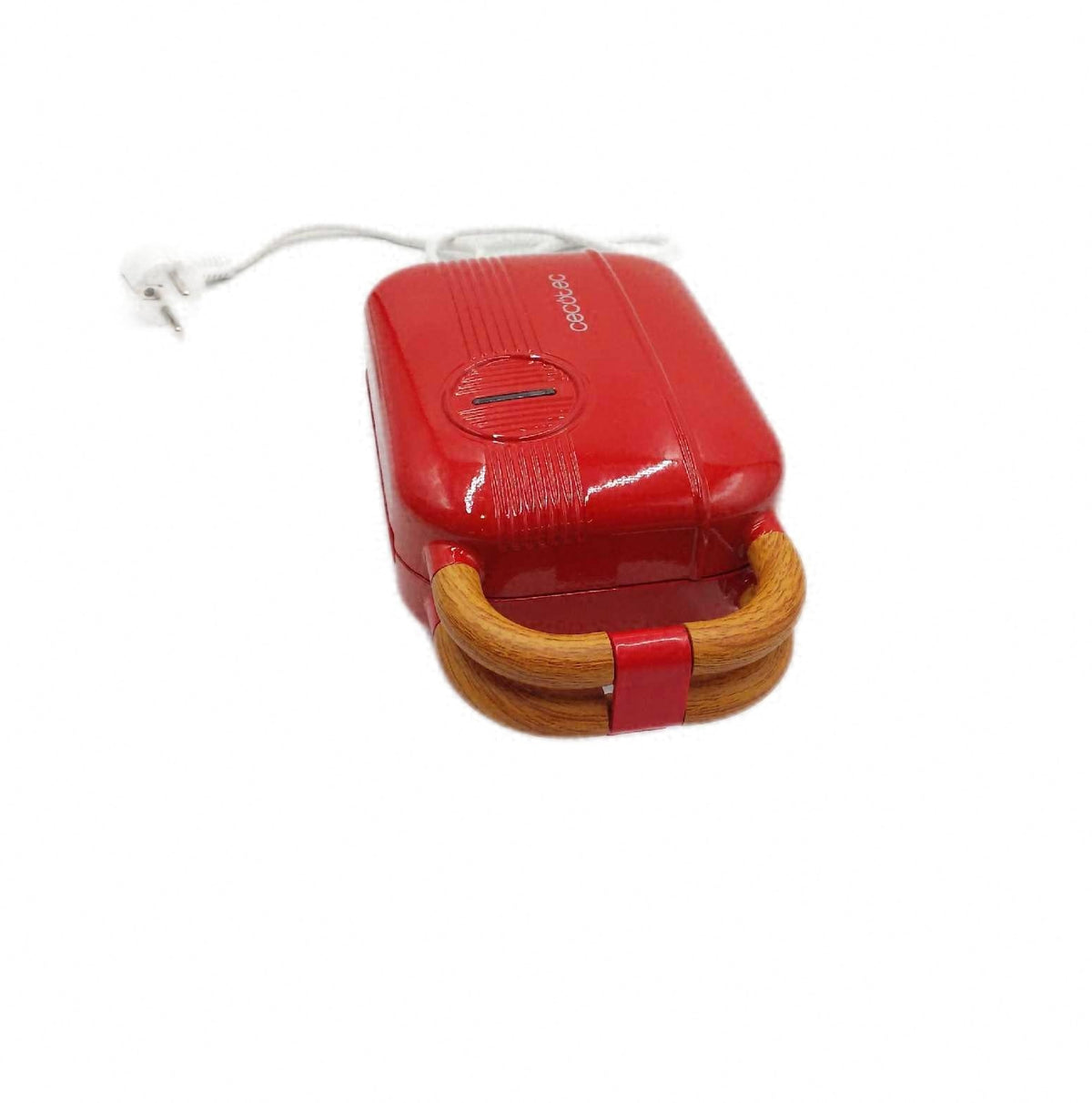 Cecotec Sandwichmaker Vintage Rock N Toast Retro One Rot 700W 3 austauschbare Platten