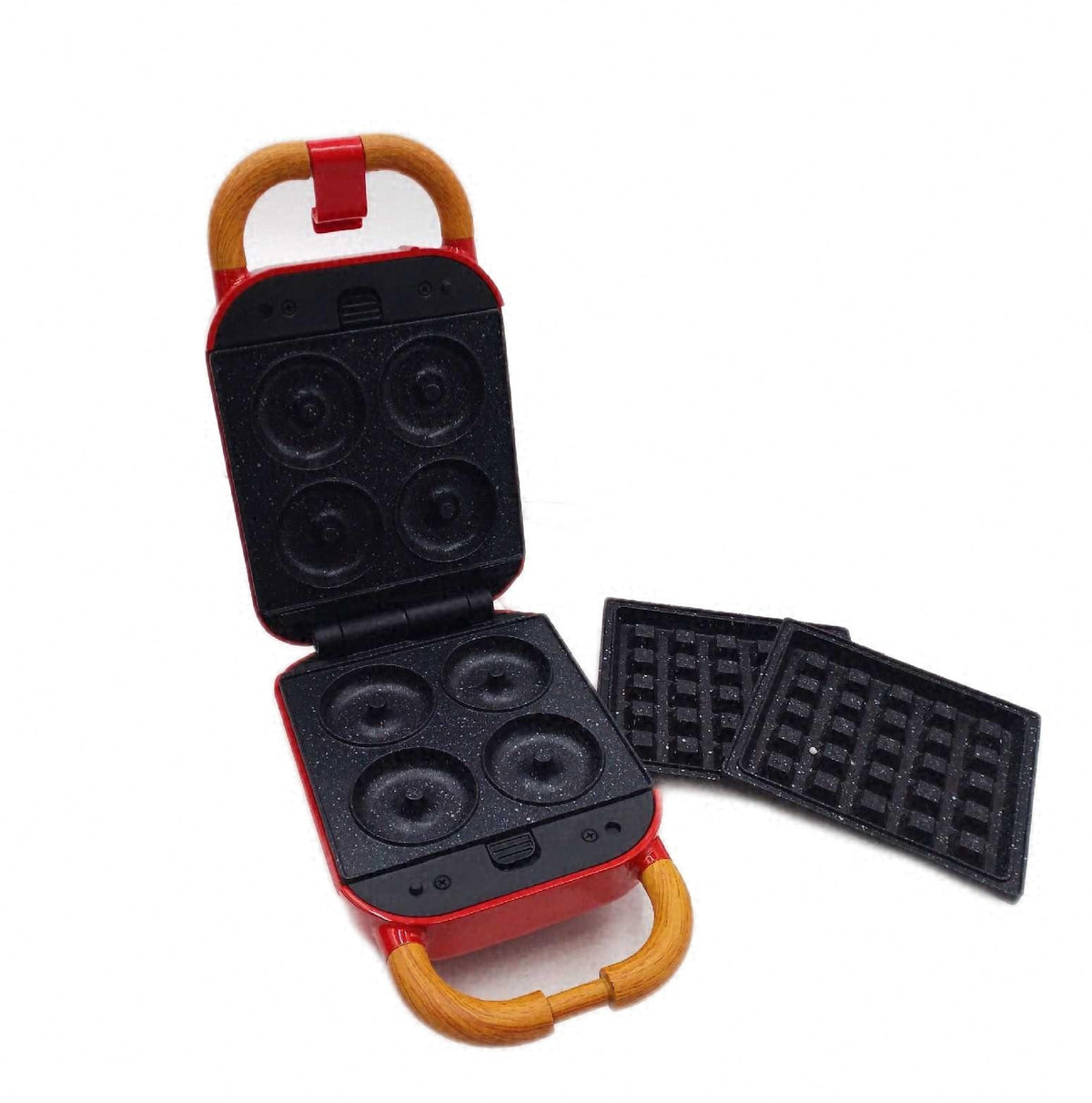 Cecotec Sandwichmaker Vintage Rock N Toast Retro One Rot 700W 3 austauschbare Platten