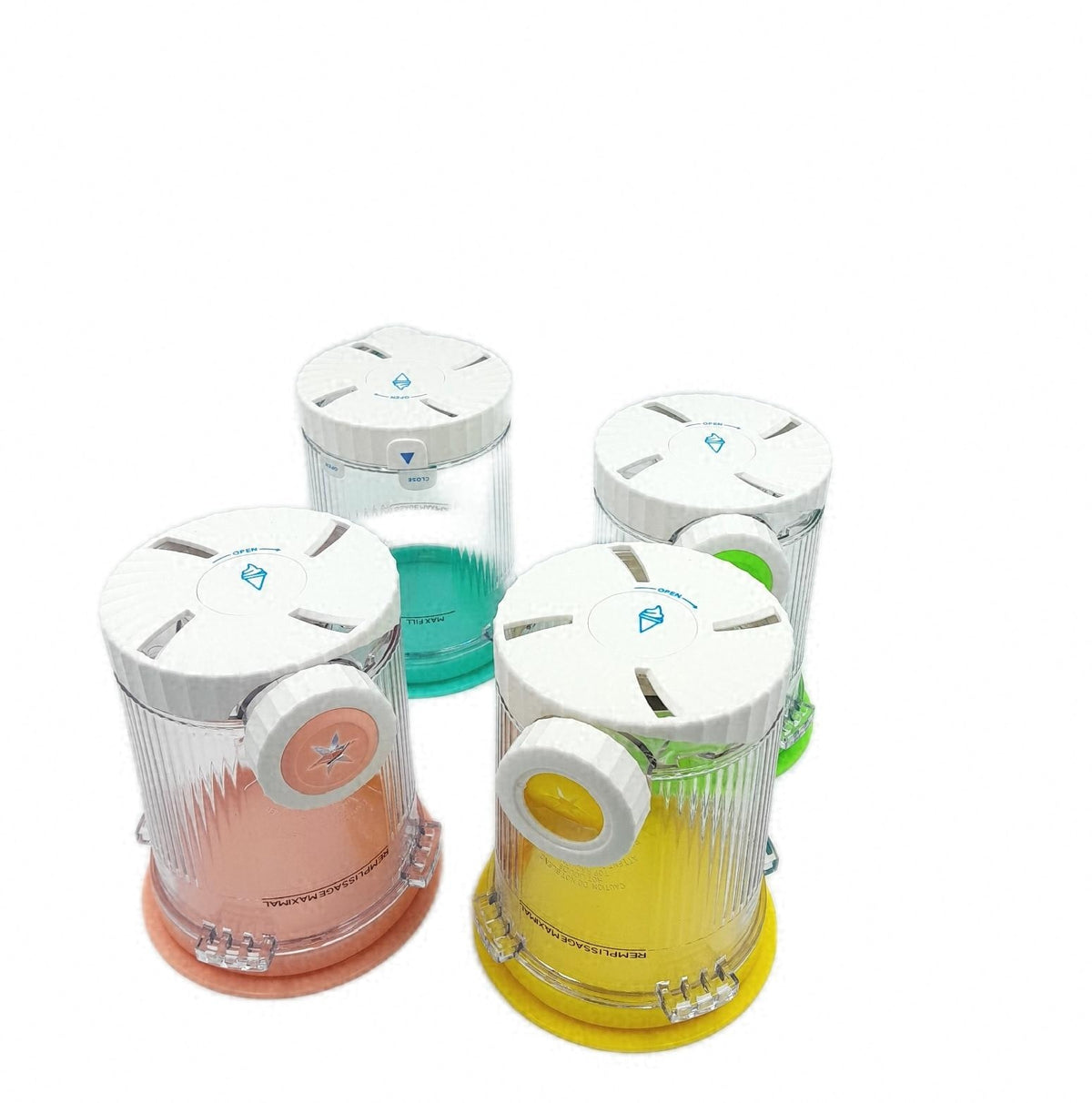 Kompatibel Ninja Creami Swirl NC700 NC701EU 4 Behälter 480ml Eisbecher Set