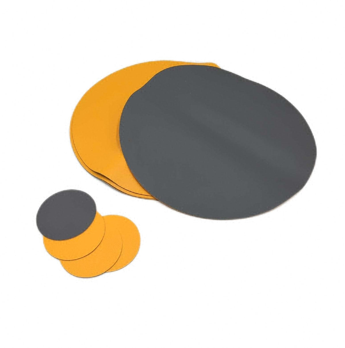 Myir JUN Tischsets abwaschbar Untersetzer rund 38 cm Tischunterlagen Platzsets