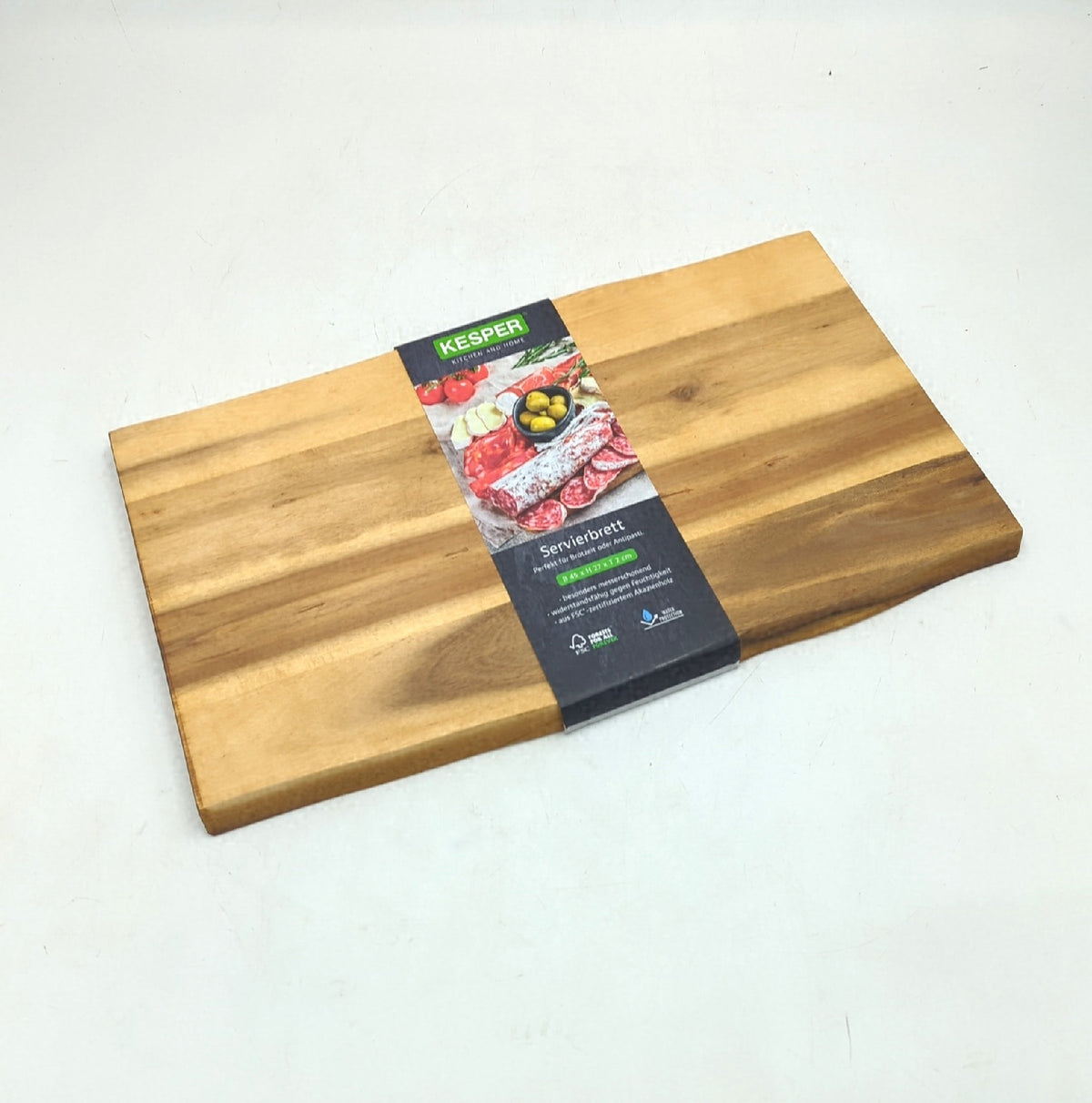 KESPER Schneid- Servierbrett Material: Akazienholz Maße: 45 x 27 x 2 cm Farbe: