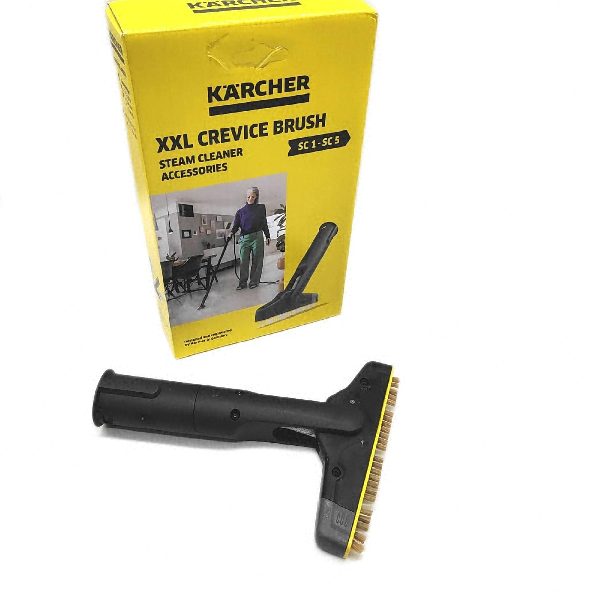 Karcher XXL Fugenbuerste mit flexiblem Gelenk und austauschbarer Buerstenreihe