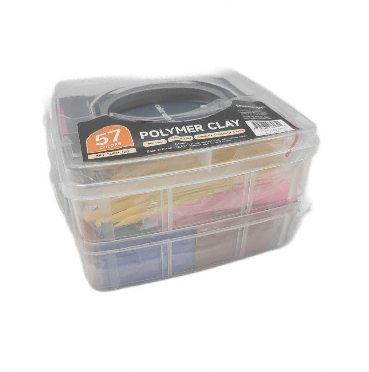 Shuttle Art Polymer Clay Set 57 Farben Knete Werkzeug Außenschale defekt
