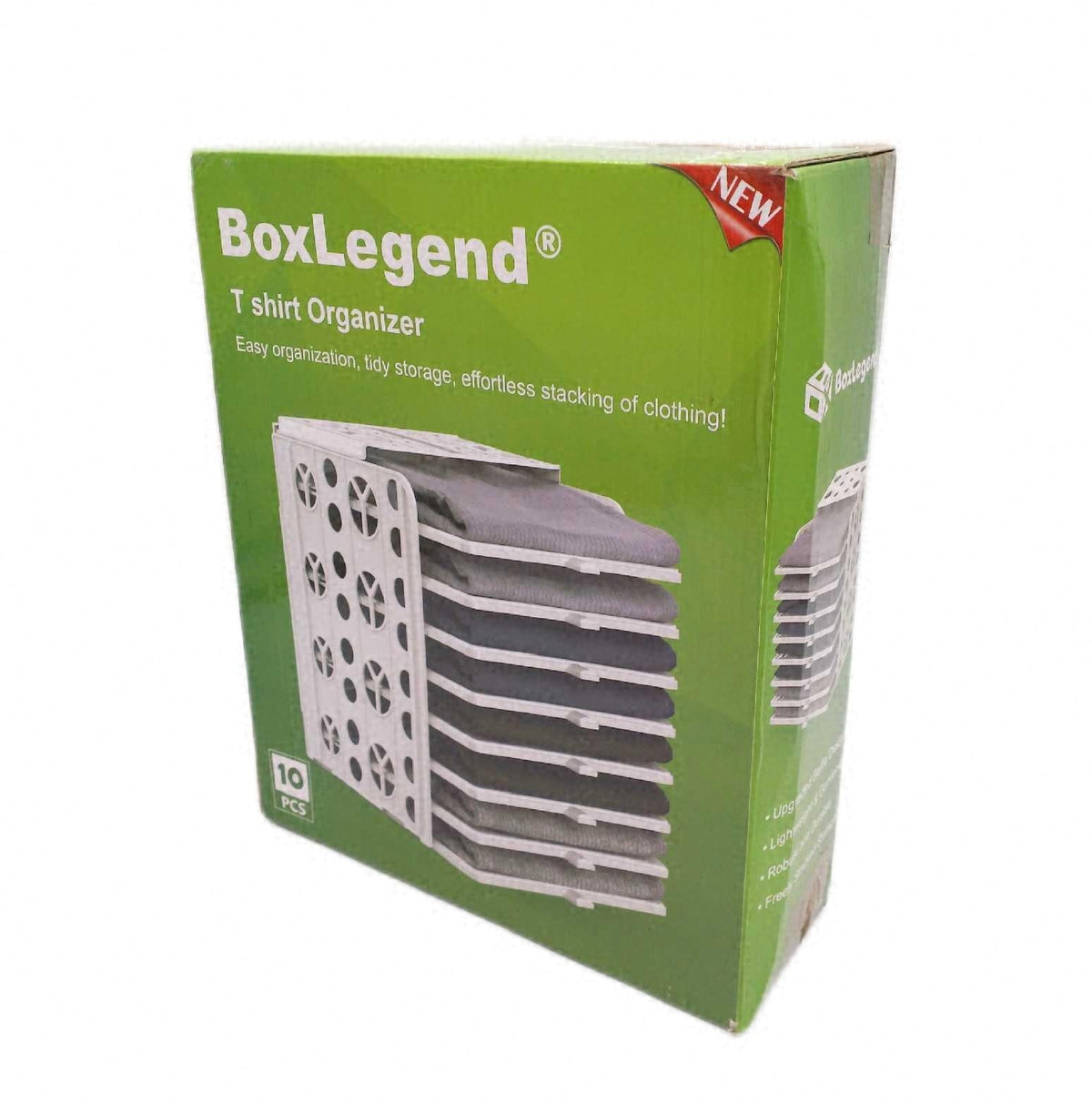 BoxLegend T Shirt Organizer Schrank Kleiderschrank Stapelbar Kleidungsaufbewahrung