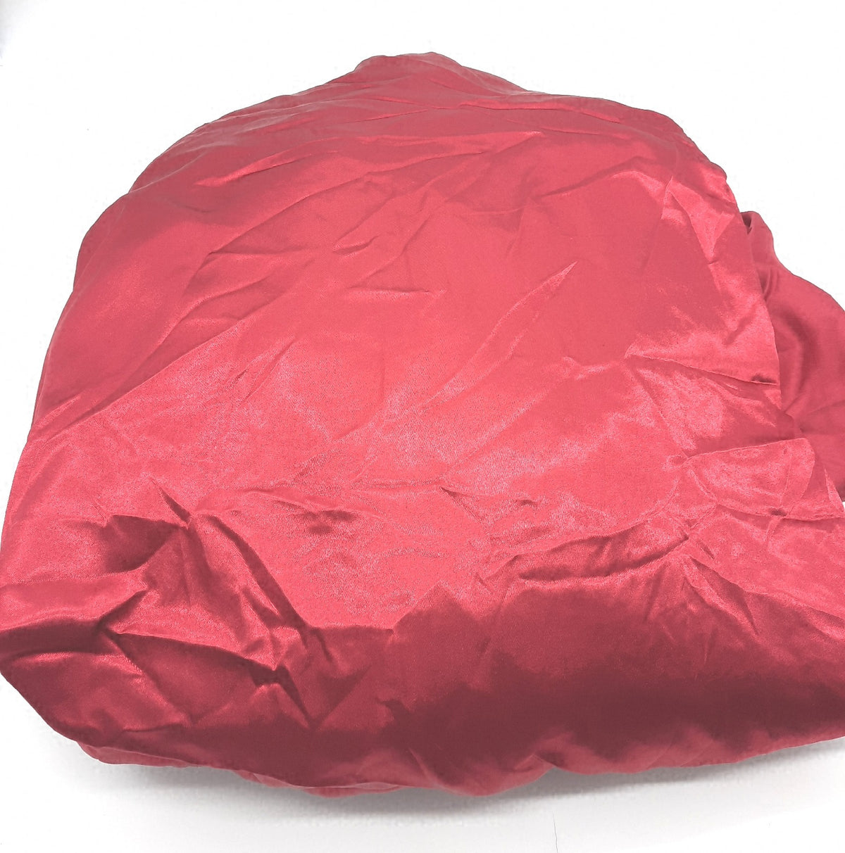 Damier Spannbettlaken 200x200cm Rot Weinrot Satin Seide Glänzend Bettlaken