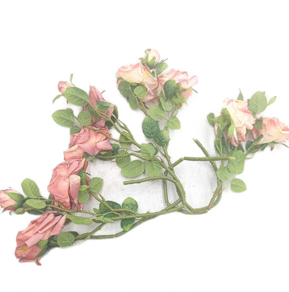 ROLLWAY 4 Bünde Kunstblumen 12 Künstliche Rosen Blumenstrauß 54 cm wie Echt