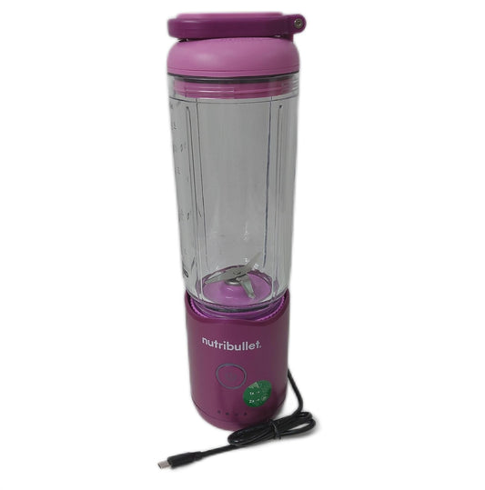 Nutribullet Flex 590ml tragbarer Smoothie Mixer mit Trinkdeckel Eis zerkleinern Food