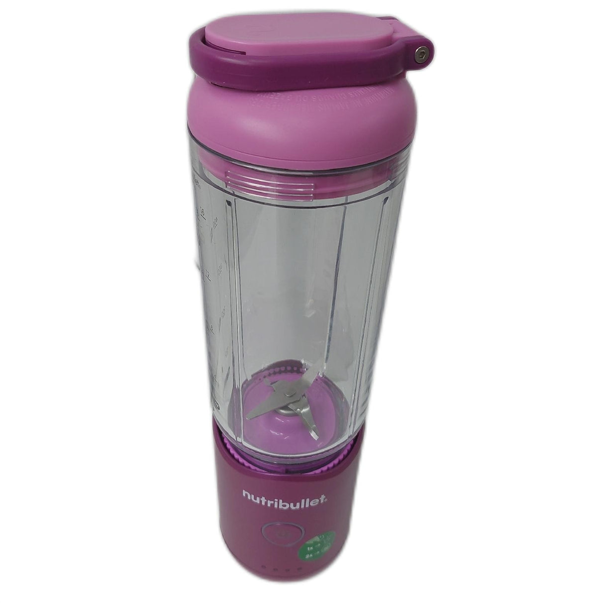 Nutribullet Flex 590ml tragbarer Smoothie Mixer mit Trinkdeckel Eis zerkleinern Food