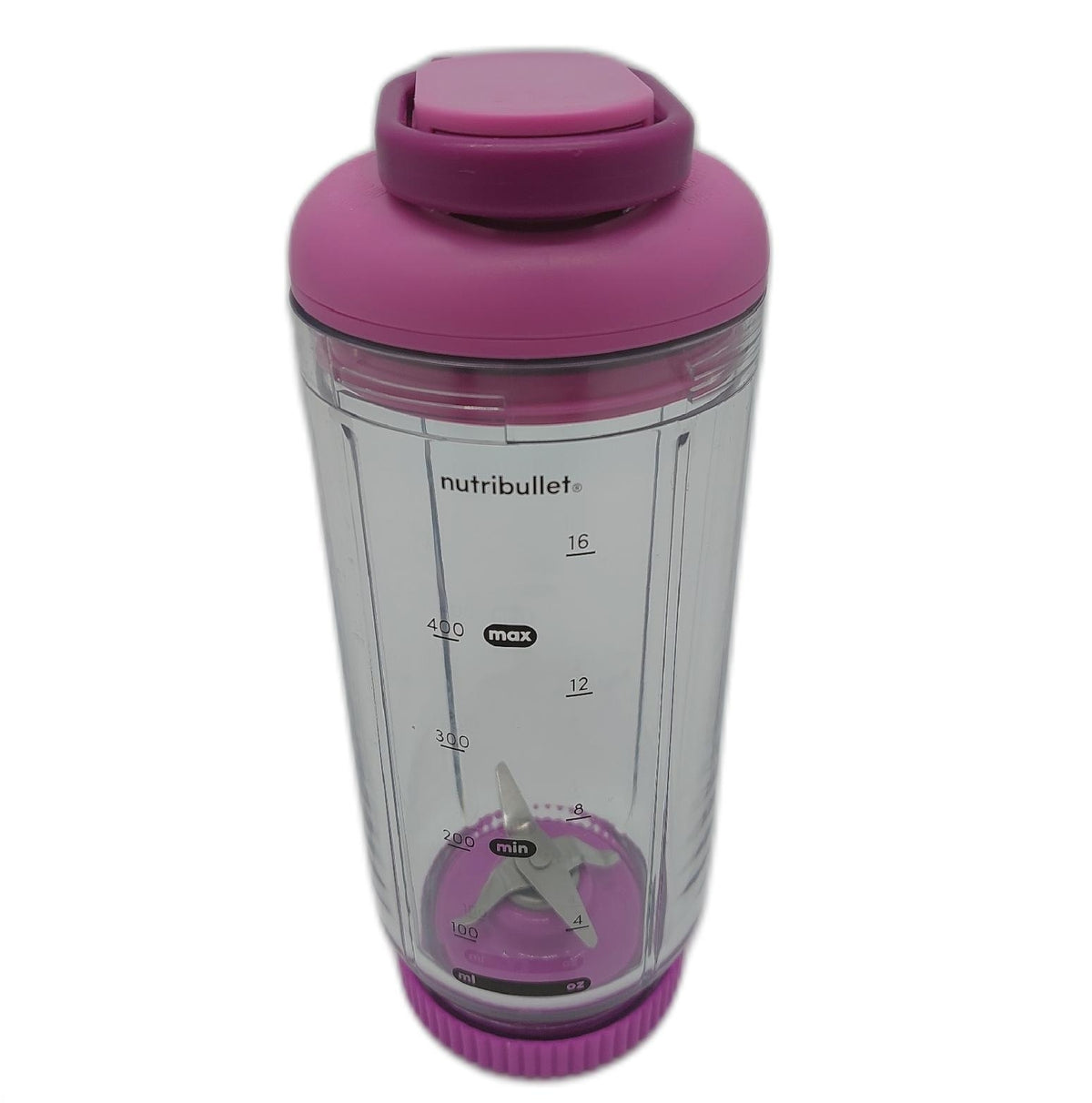 Nutribullet Flex 590ml tragbarer Smoothie Mixer mit Trinkdeckel Eis zerkleinern Food