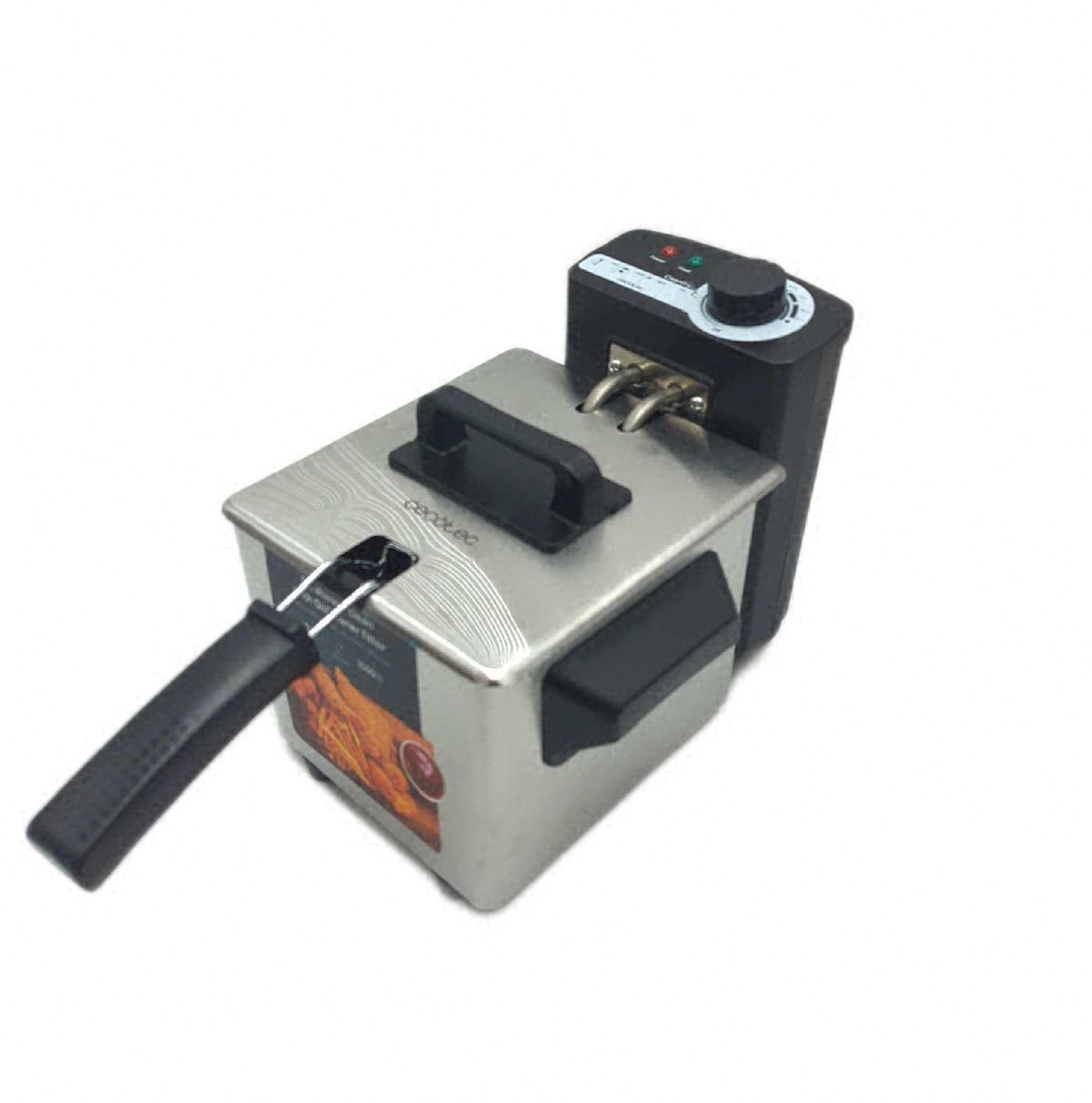 Cecotec Elektrische Fritteuse Öl Cleanfry 1,5L 1000 W Edelstahl Deep Electric