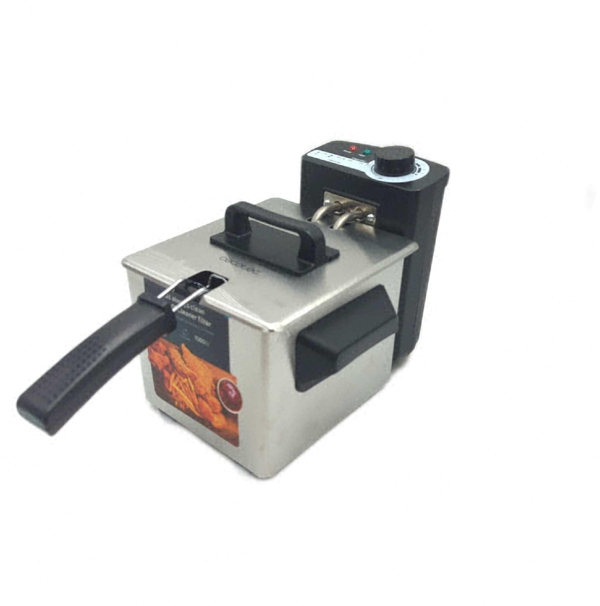 Cecotec Elektrische Fritteuse Öl Cleanfry 1,5L 1000 W Edelstahl Deep Electric