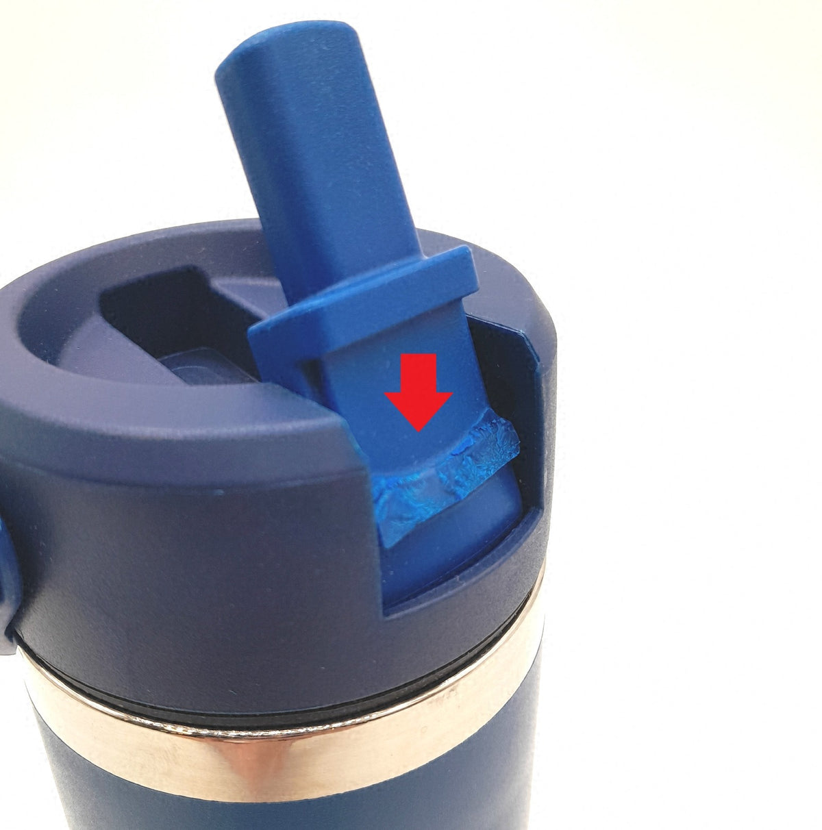 Sparrow Kinder Trinkflasche Edelstahl Thermosflasche 500ml mit Delle und beschädigtem Plastikmundstück