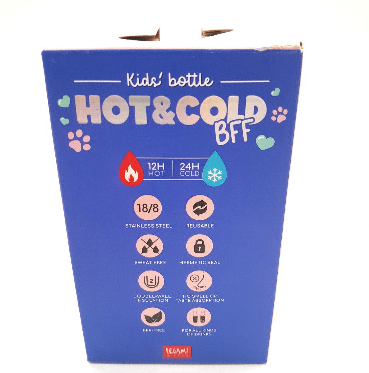 LEGAMI Hot&Cold BFF Kinder-Wasserflasche Panda-Motiv doppellagig aus 188 Tools,