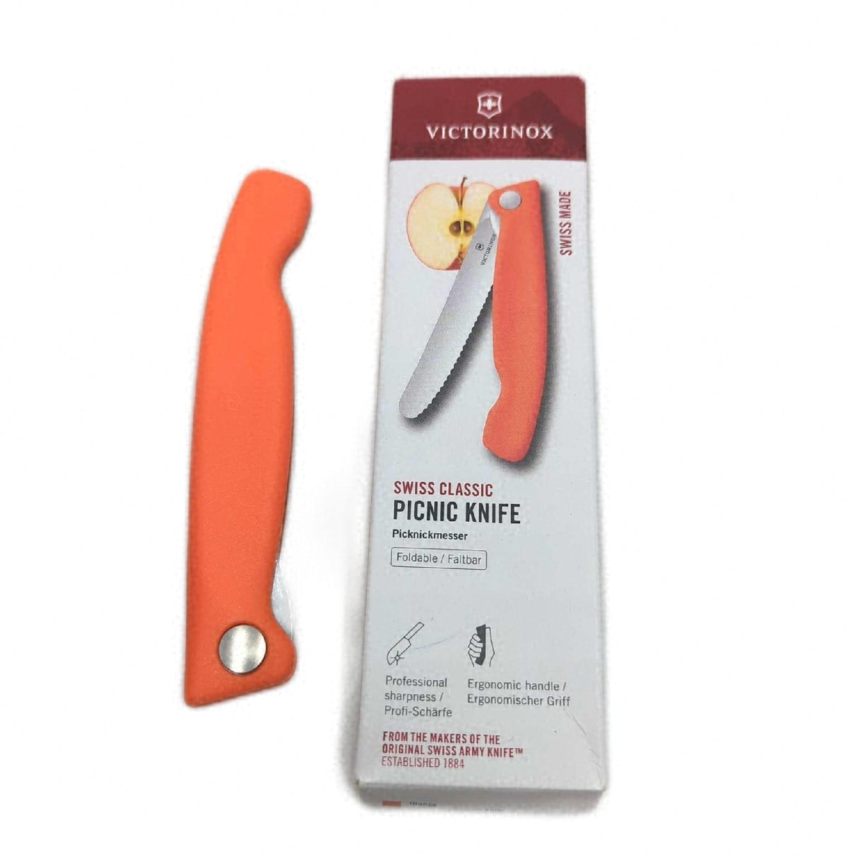 Victorinox Swiss Classic faltbares Picknickmesser 11 cm mit Wellenschliff in Box