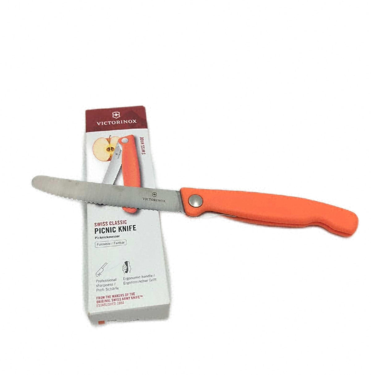 Victorinox Swiss Classic faltbares Picknickmesser 11 cm mit Wellenschliff in Box