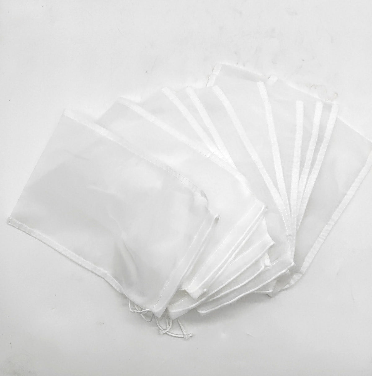 Nylon Siebbeutel weiß 10 Stück feines Netz zum Bier Wein Filtern für Hobbybrauer