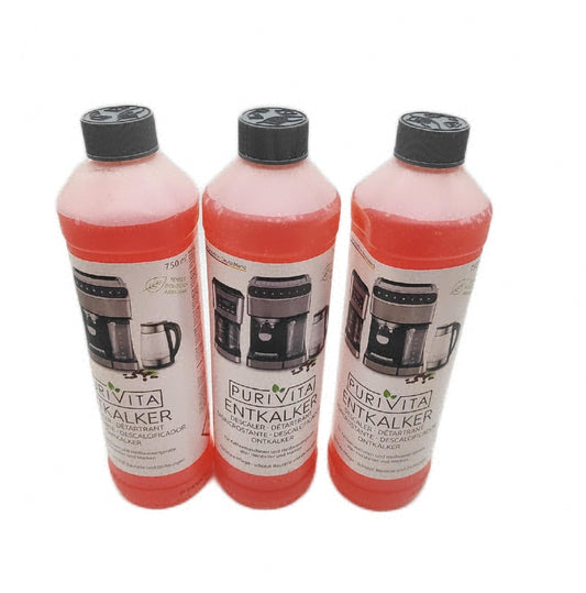 Entkalker Kaffeevollautomat Kaffeemaschine 3x750ml Reinigungslösung Flüssig Purivita