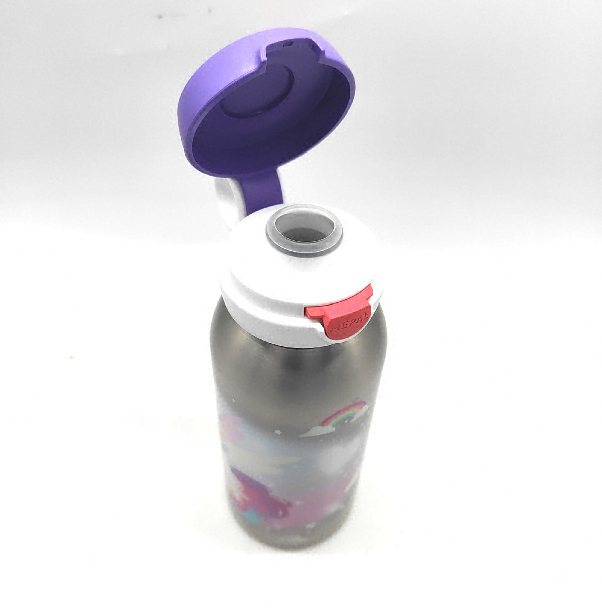 Mepal Campus Edelstahl Trinkflasche 600 ml Unicorn Glow Nicht spülmaschinengeeignet