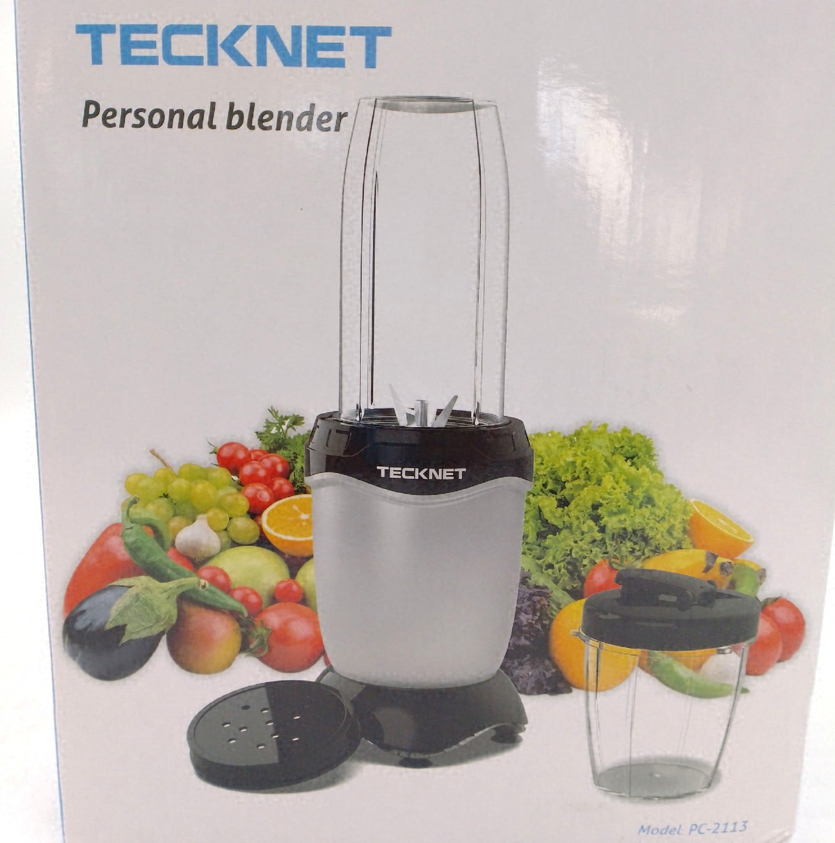 TeckNet 600W Mini Smoothie Maker Standmixer 4 Edelstahlmesser Tragbarer Mixer