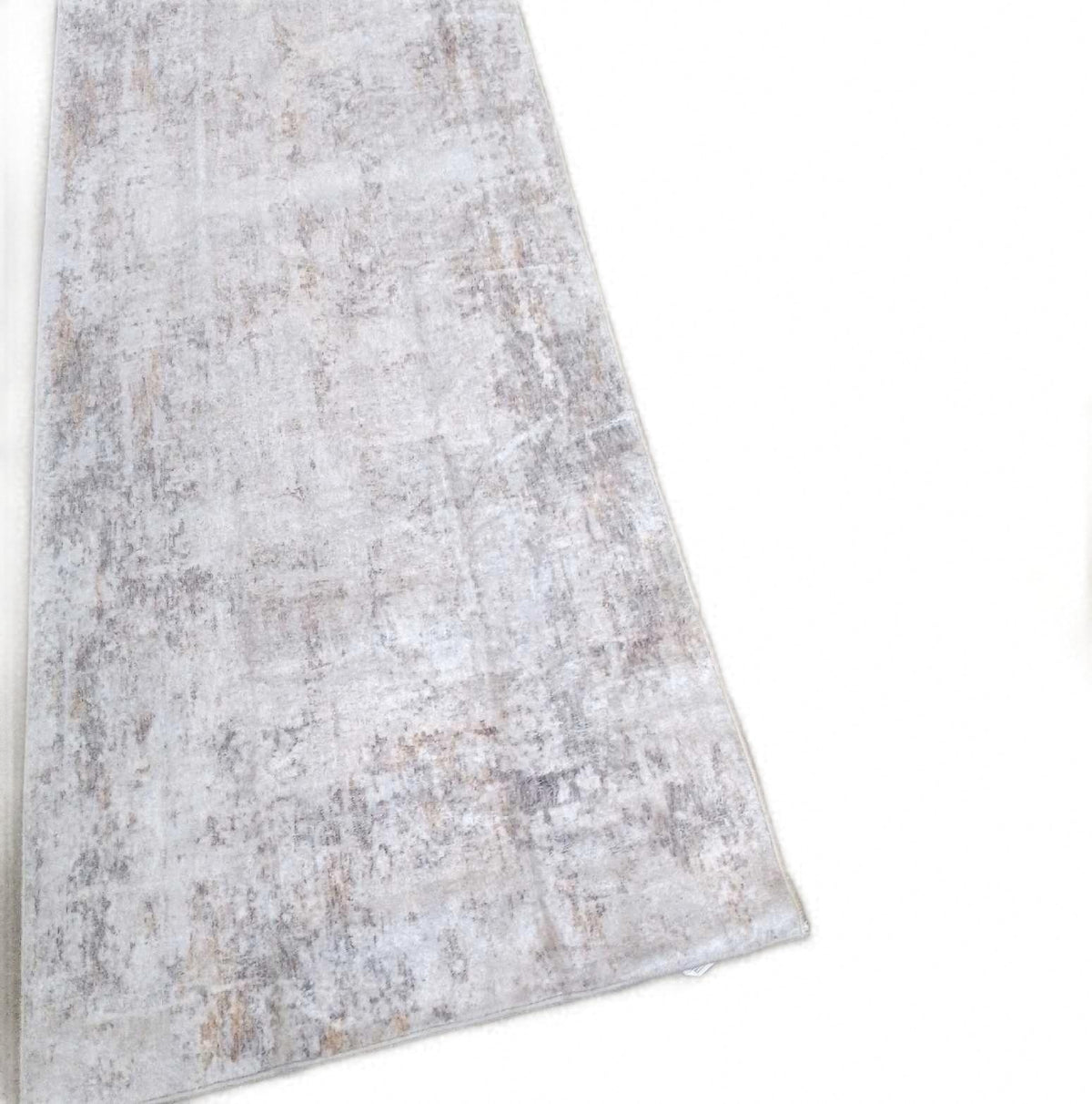 Abstrakter Teppich für Flur 80x240 cm Beige Waschbar Modernes Design Robust