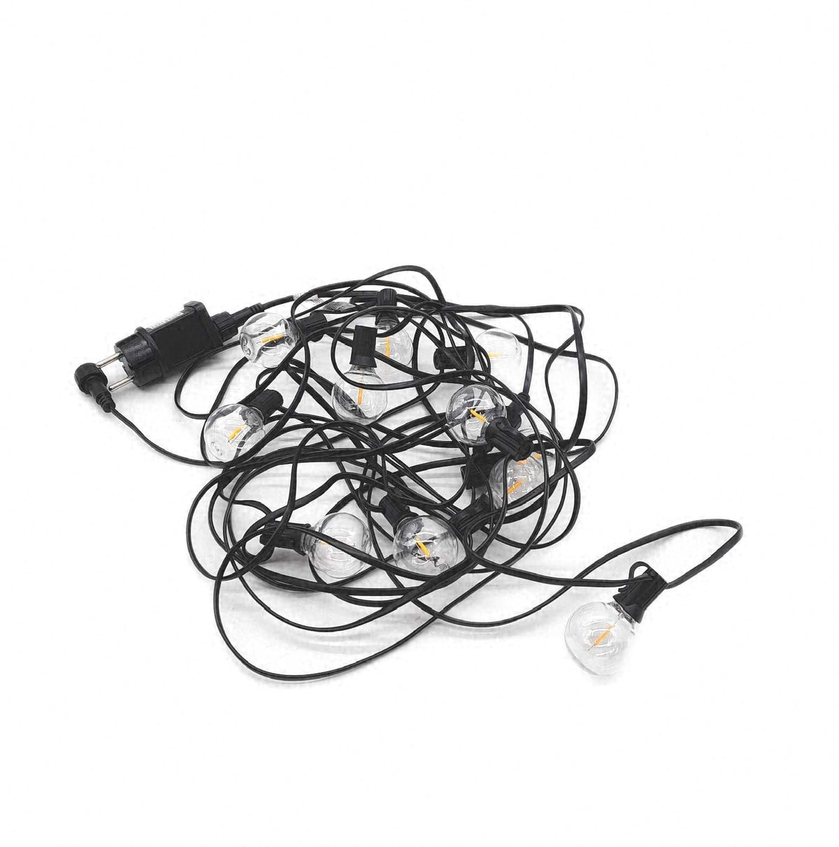 GIACOMO 10M LED Glühbirnen Lichterkette Strom Außen Outdoor Warmweiß Beleuchtung