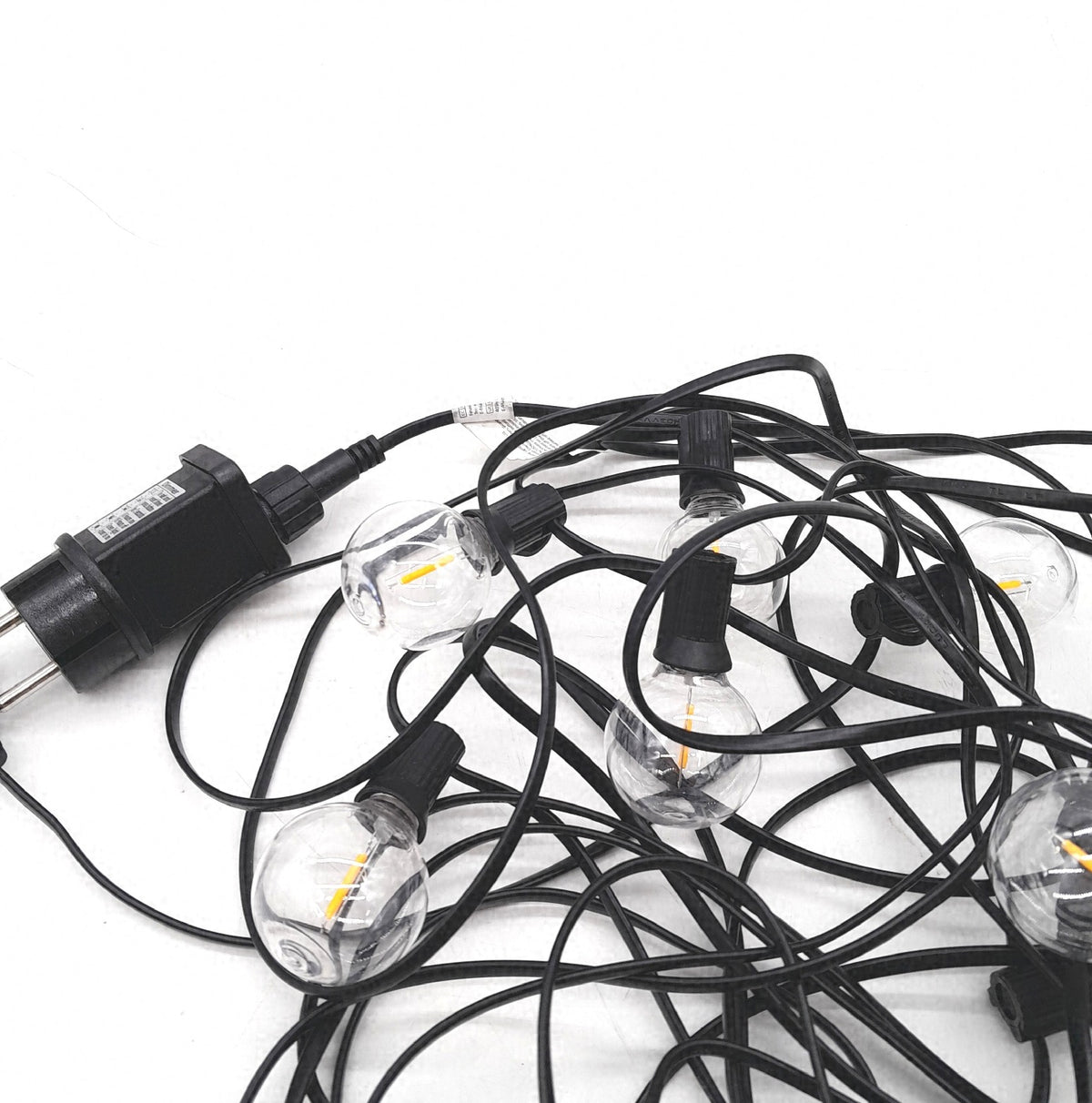 GIACOMO 10M LED Glühbirnen Lichterkette Strom Außen Outdoor Warmweiß Beleuchtung