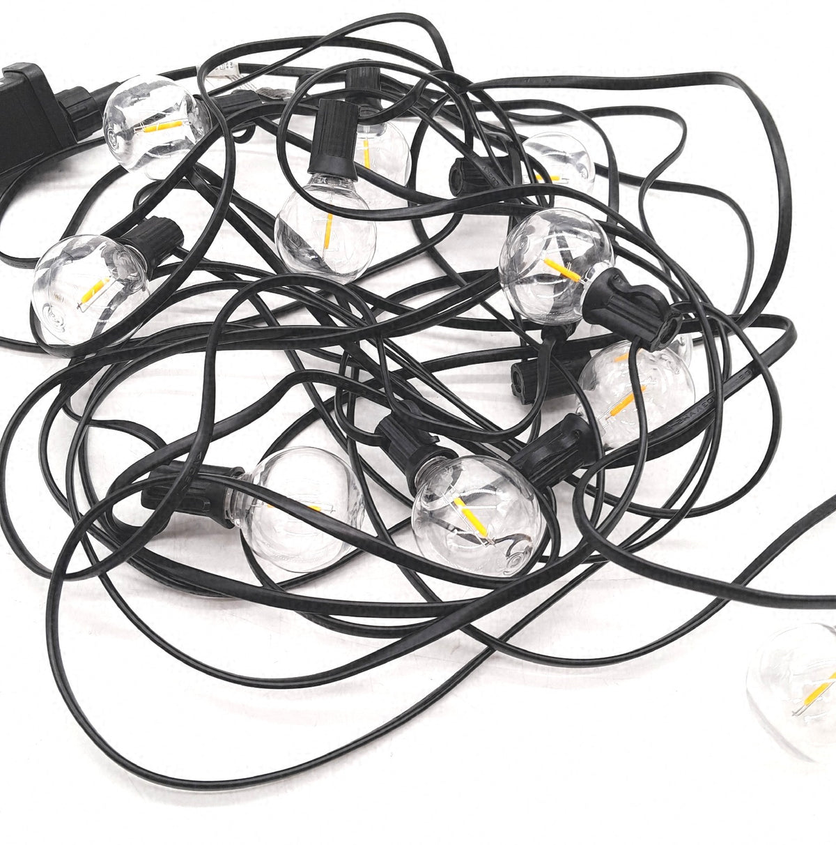 GIACOMO 10M LED Glühbirnen Lichterkette Strom Außen Outdoor Warmweiß Beleuchtung