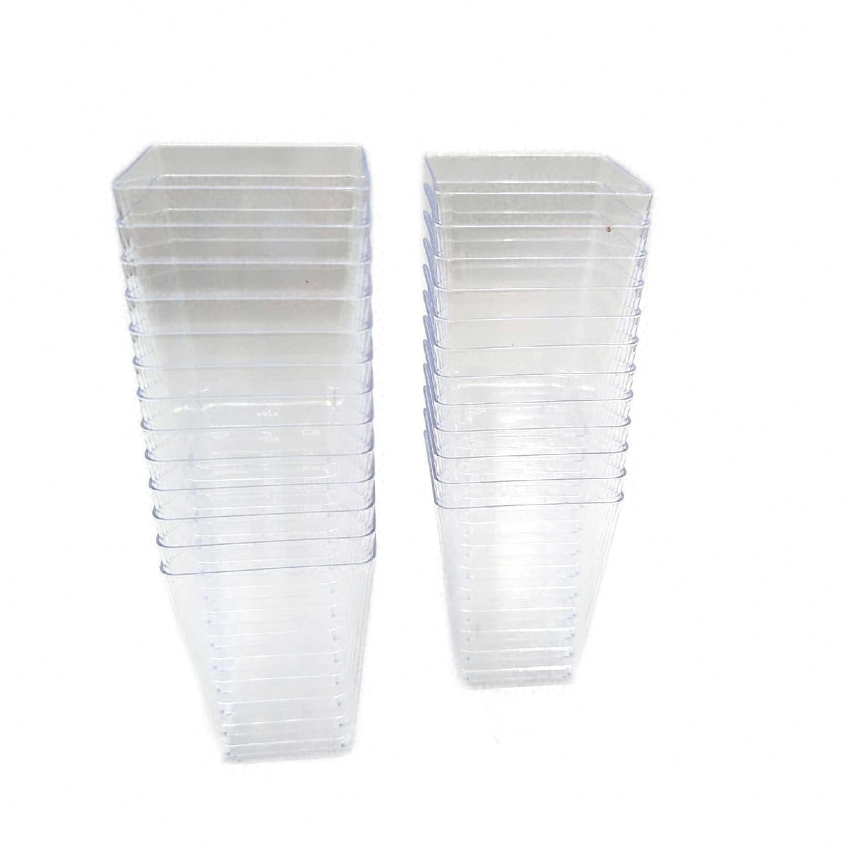 ASSUGO 25 Stück Dessertgläser 5 OZ 160 ML Dessertbecher klar Set Glasgeschirr transparent