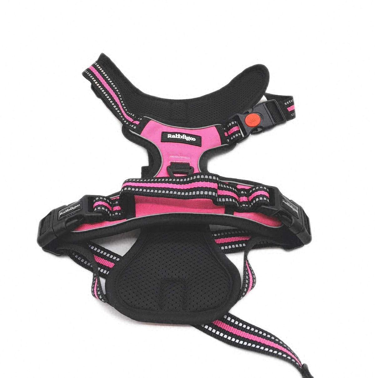 rabbitgoo Hundegeschirr Rosarot L Große Hunde Leichtes Anlegen Harnesses