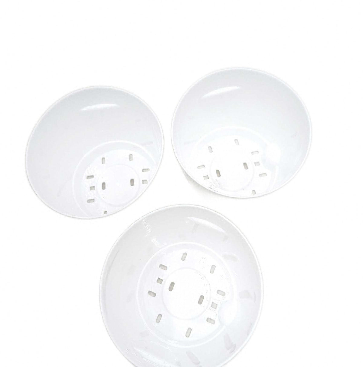 Gokemuak Kräutertopf selbstbewässernd 3er Set weiß Pflanztopf Kräutergarten Topf Set