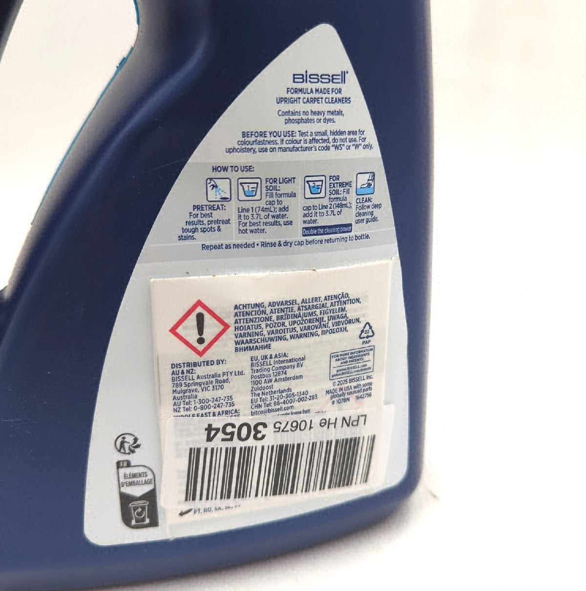 Bissell 1078N Wash Refresh Febreze Reinigungsmittel ohne Dosierk