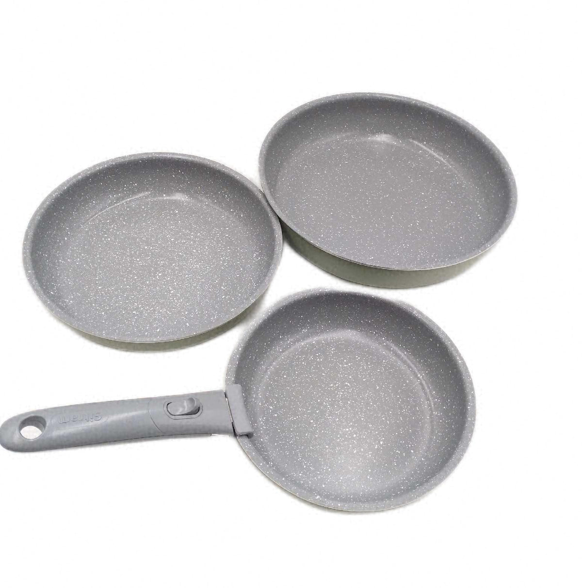 Sitram 716939 7 teiliges Kochgeschirr Set salbeigrune Beschichtung