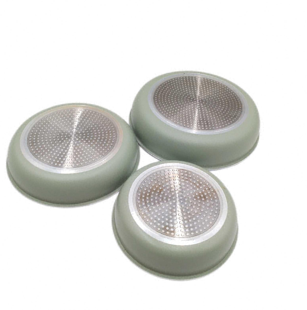 Sitram 716939 7 teiliges Kochgeschirr Set salbeigrune Beschichtung