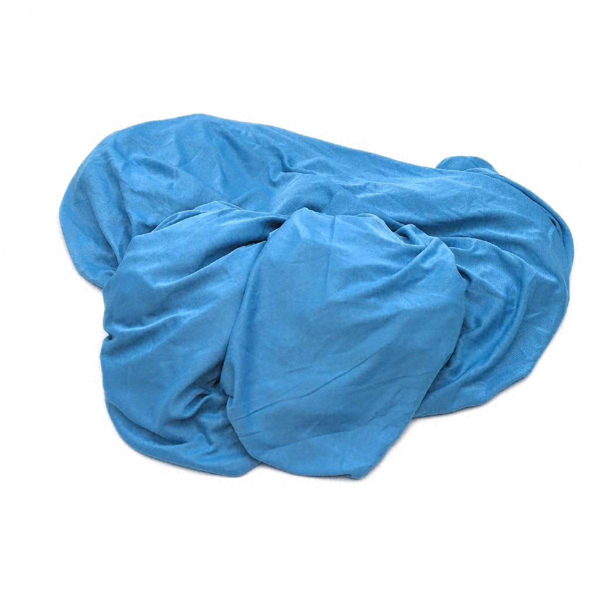 npluseins Microfaser Spannbettlaken fein gewebt Hellblau 120x200 cm Bettlaken Bezug