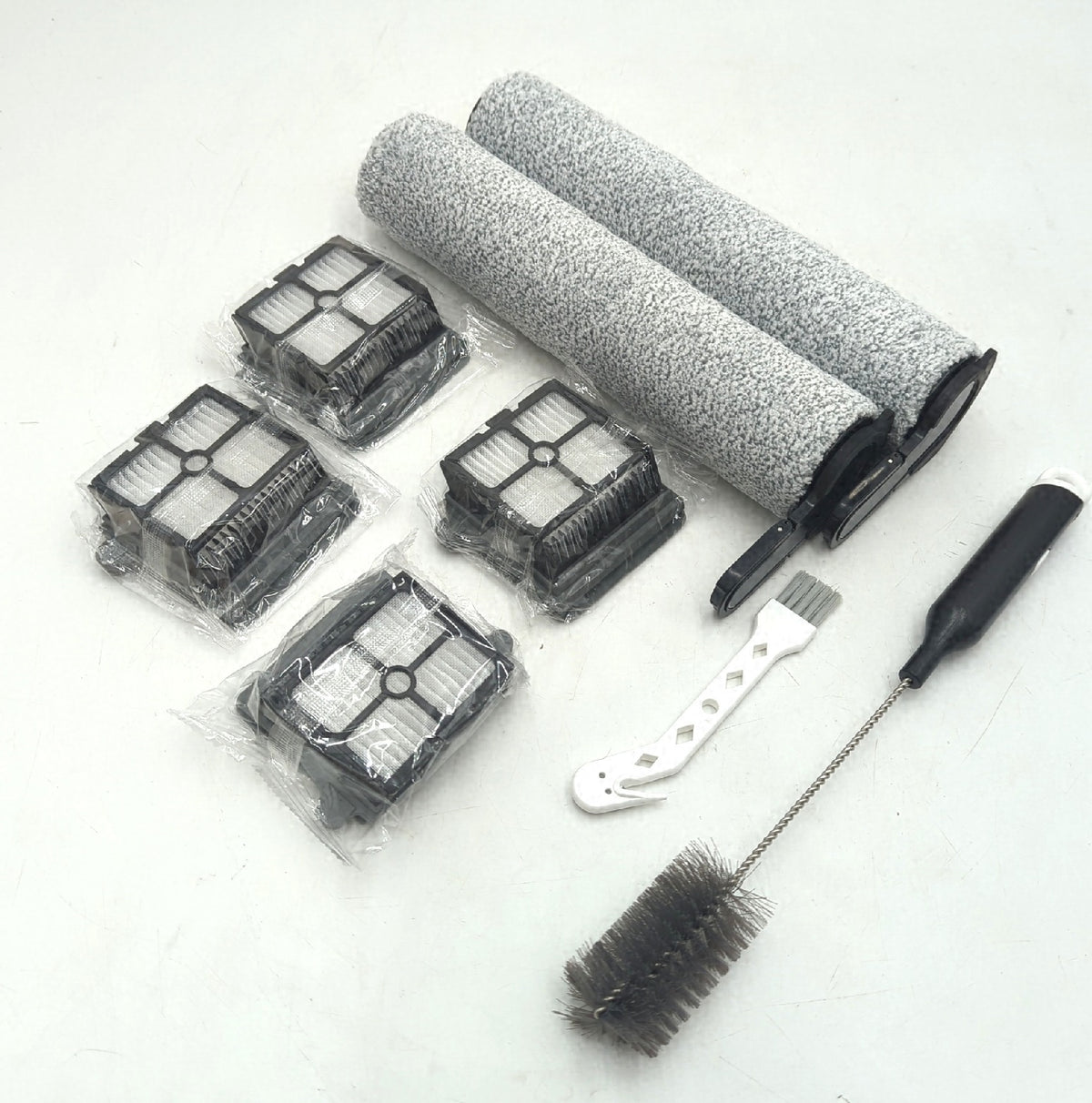 Ersatz Bürstenrollen und Filter für Tineco Floor One S7 Staubsauger 2 Bürsten 4 Filter