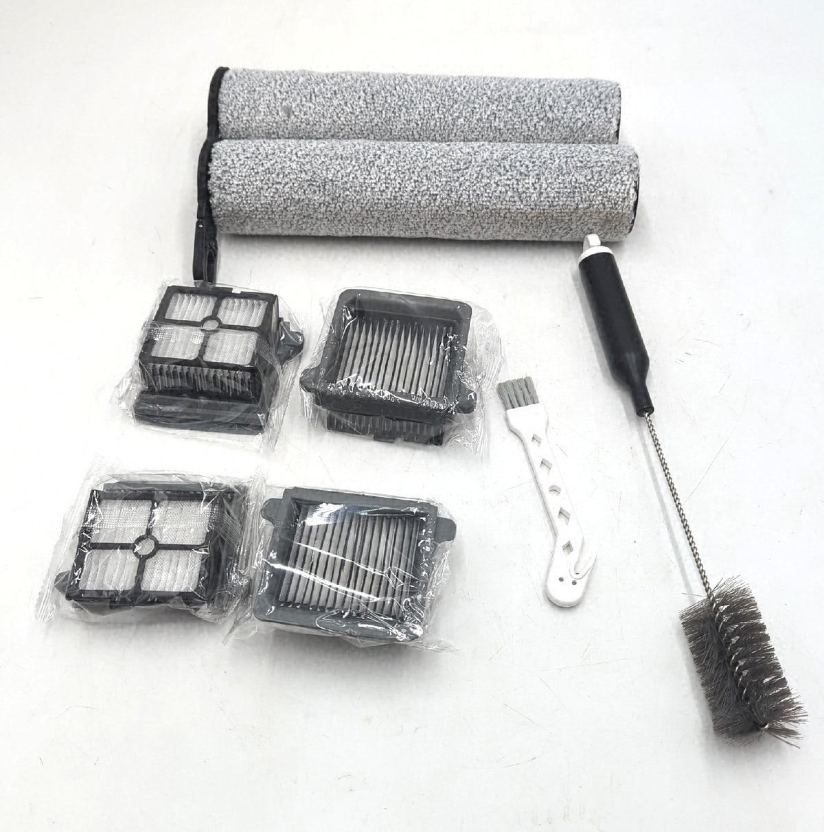 Ersatz Bürstenrollen und Filter für Tineco Floor One S7 Staubsauger 2 Bürsten 4 Filter