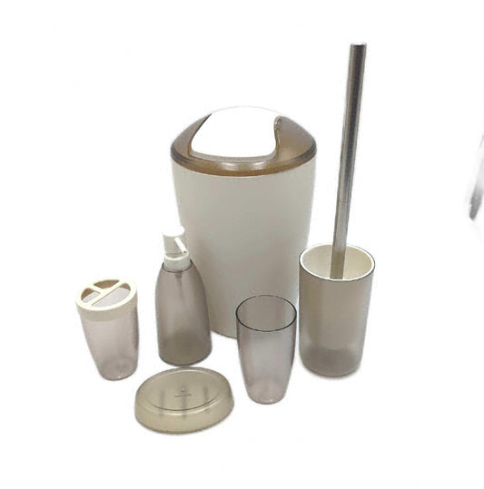 Amazon Basics Badezimmerzubehör Set Zahnbürstenhalter Seifenspender Bad Raum Zubehör