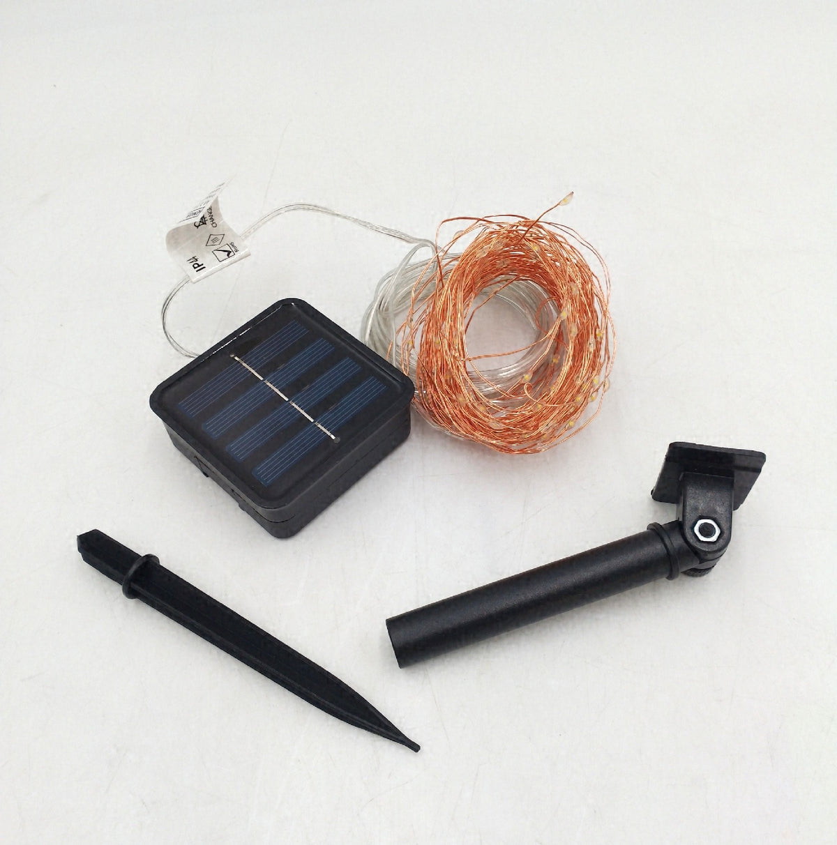 Emos Lichterkette Solarpanel 120 Nano LED Glühbirnen Warmweiß Mikro LED Außenbeleuchtung