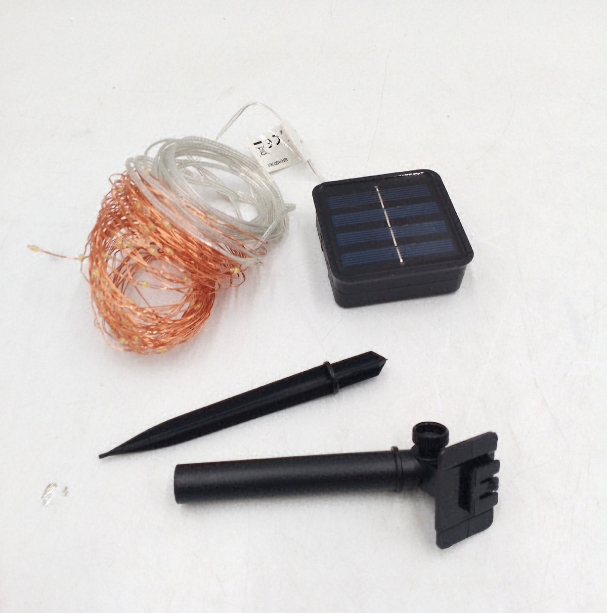 Emos Lichterkette Solarpanel 120 Nano LED Glühbirnen Warmweiß Mikro LED Außenbeleuchtung