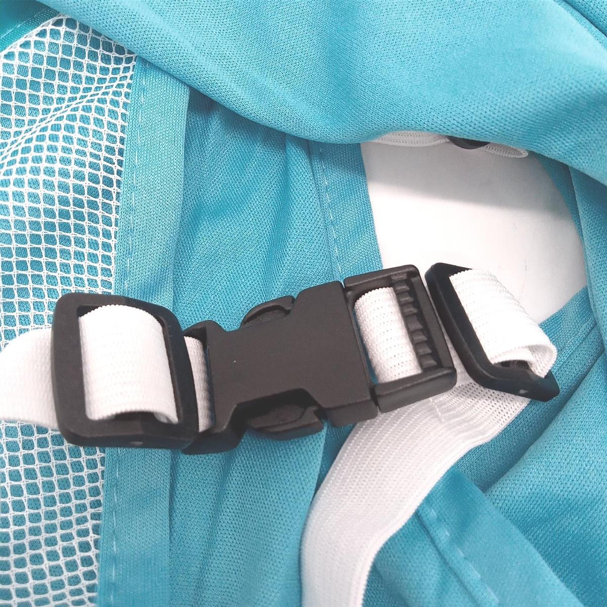O3 Regenschirm Sonnenschutz Baby Buggy Blau Komfort Luxus Baldachin Mücke